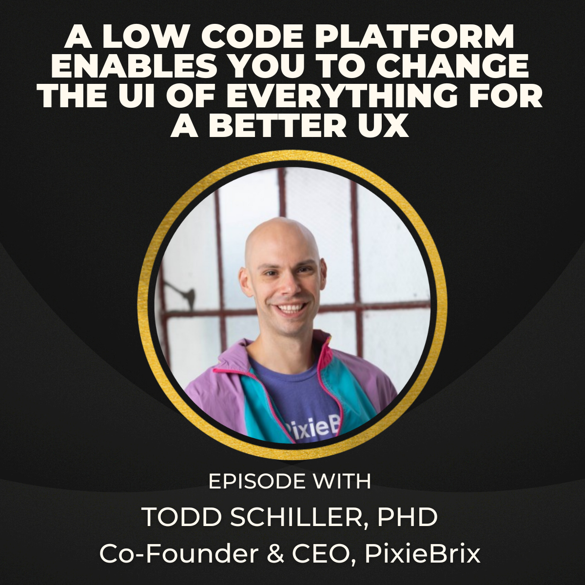 A Low Code platform that enables you to change the UI of everything for a better UX w/Todd Schiller artwork